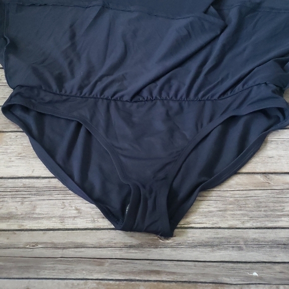 Anne Cole navy blue skirted swim bottom NWT - Picture 3 of 11